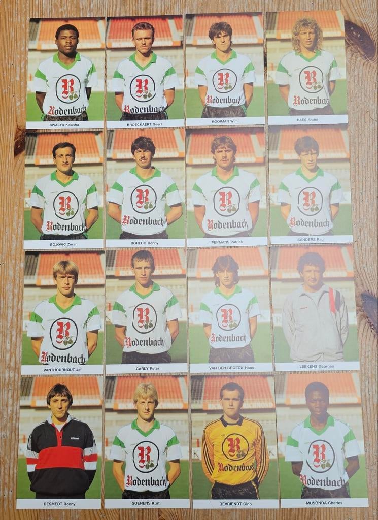 1986 18 Spelerskaarten Cercle Brugge Volledig Team!, Ophalen of Verzenden, Zo goed als nieuw, Spelerskaart