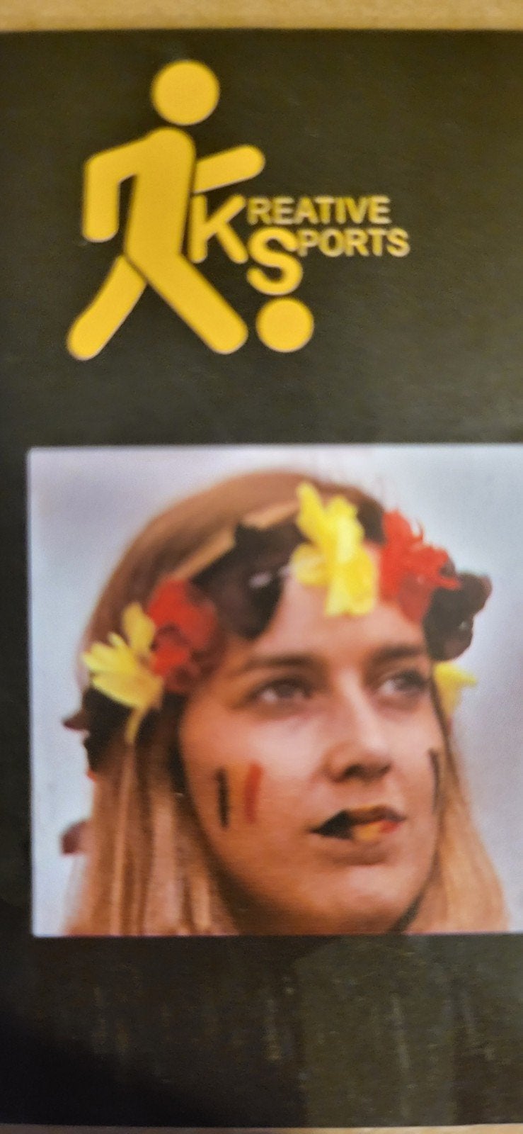 Haarband bloemen - Belgische voetbalsupporter, Ophalen of Verzenden