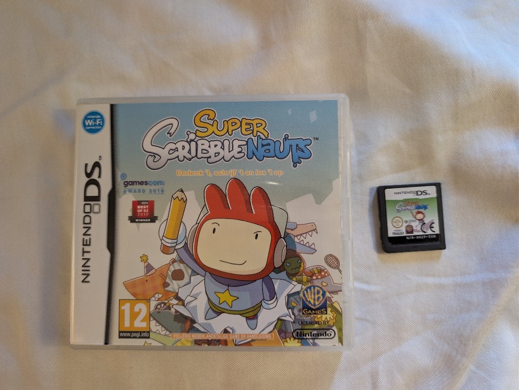 Super Scribblenauts (Nintendo DS) - Compleet CIB, Games en Spelcomputers, Ophalen, Puzzel en Educatief, Gebruikt, 1 speler