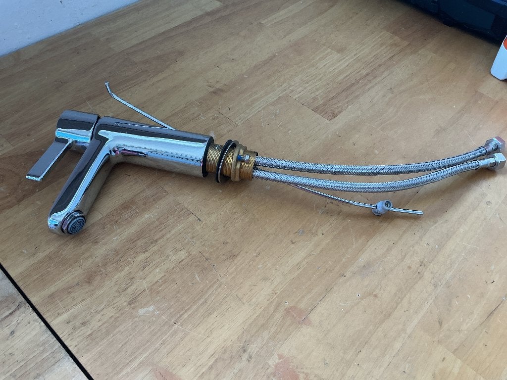 Hansgrohe lavabokraan, Ophalen, Gebruikt, Wastafel