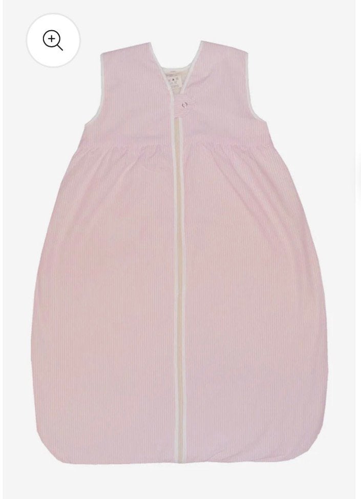 Lana Natural Wear mouwloze babyslaapzak wit/roze gestreept, Ophalen of Verzenden, Zo goed als nieuw, Meisje