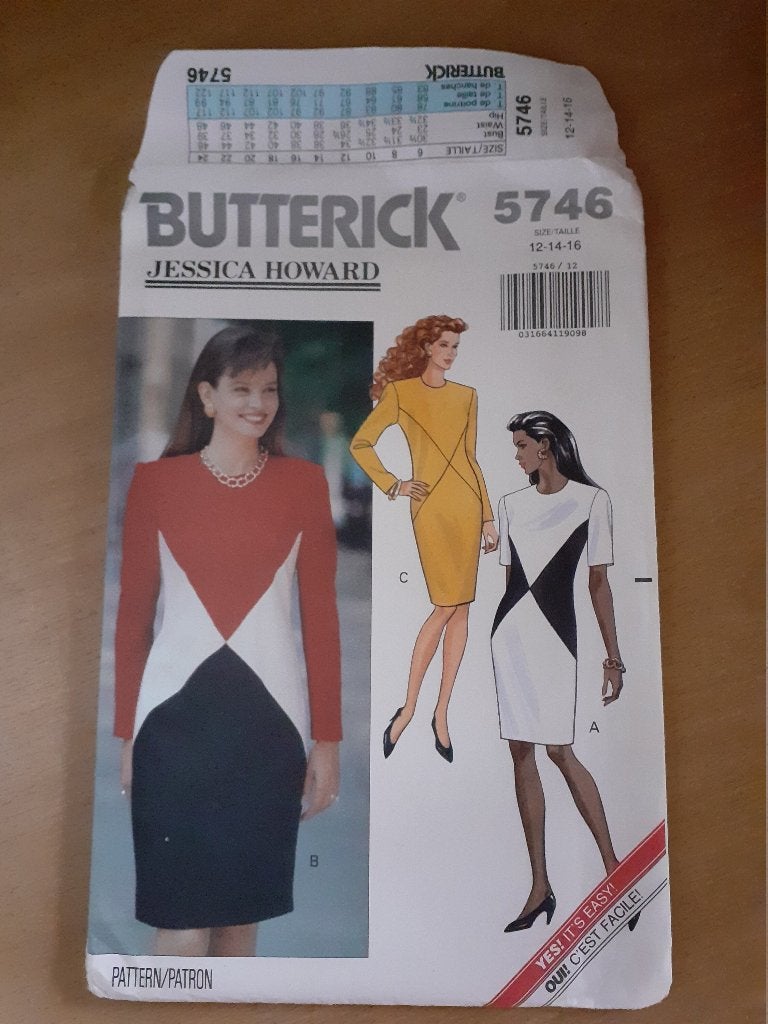 Naaipatroon Butterick 5746 VINTAGE, Hobby & Loisirs créatifs, Patrons de vêtements, Neuf, Autres marques, Enlèvement ou Envoi