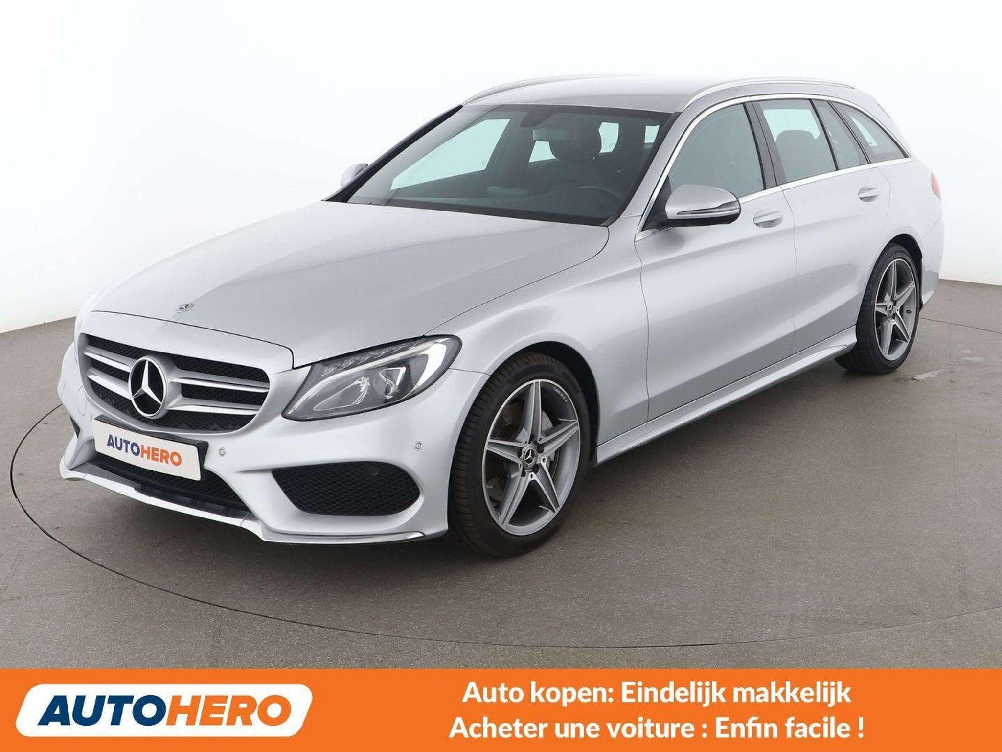 Mercedes-Benz C-Klasse 180 C 180 CGI T AMG Line (bj 2018), Auto's, Automaat, Achterwielaandrijving, Zwart, Overige brandstoffen