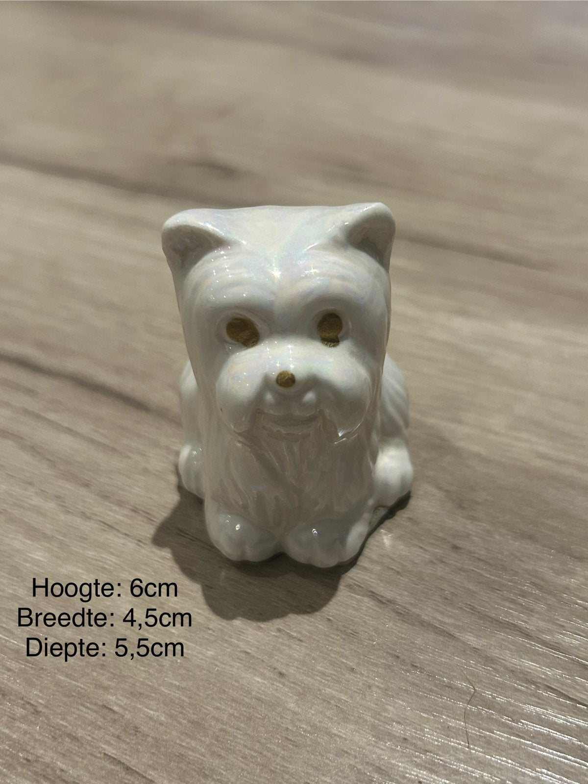 Beeldje wit hondje, Ophalen of Verzenden, Zo goed als nieuw, Dier