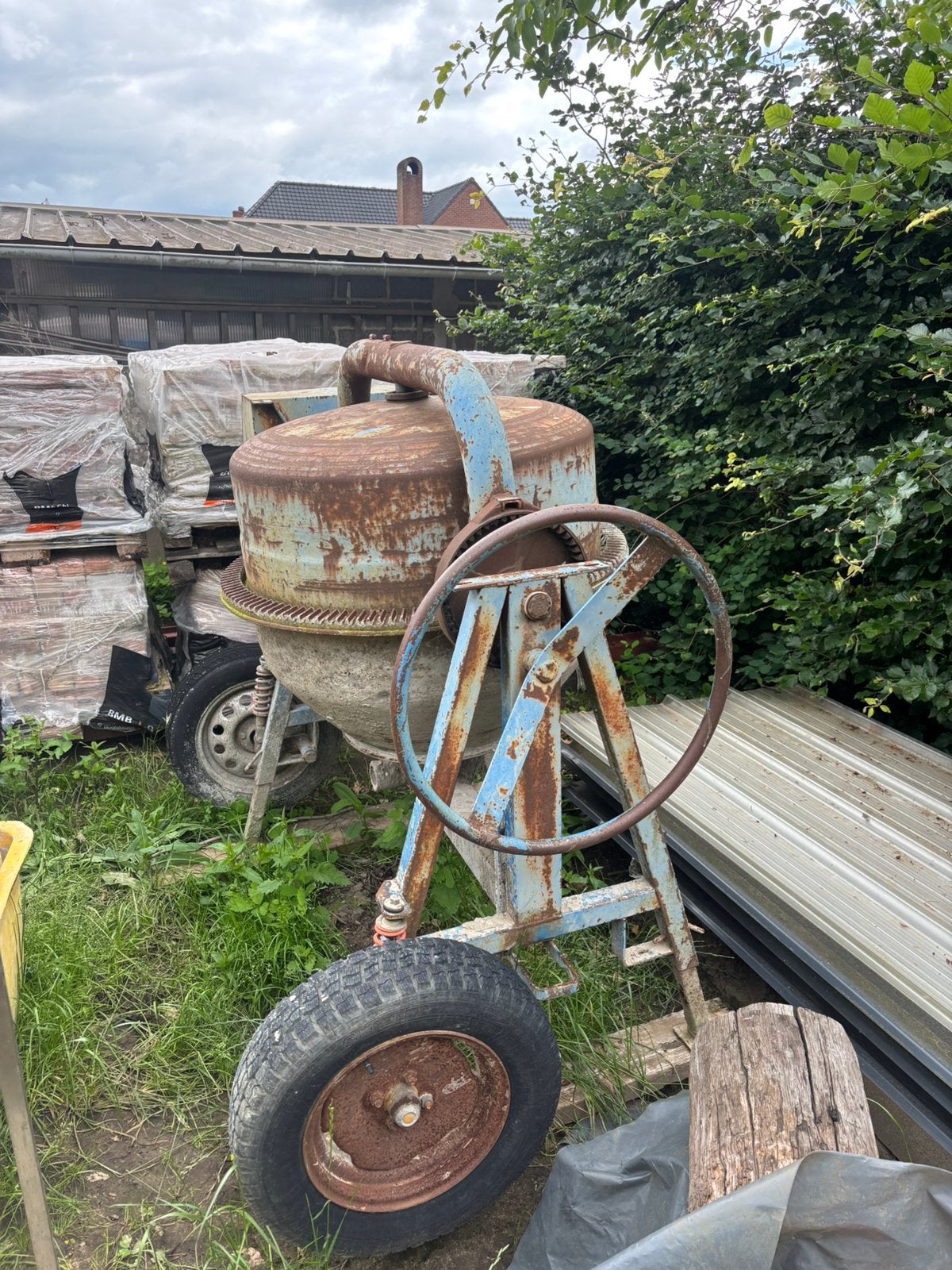 Betonmolen., Ophalen, Gebruikt
