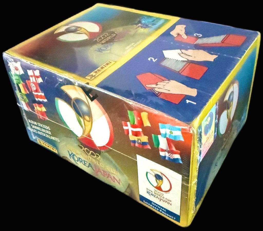Panini WK 2002 Japan Zuid Korea Box 100 Zakjes Display, Verzamelen, Verzenden, Nieuw, Poster, Plaatje of Sticker