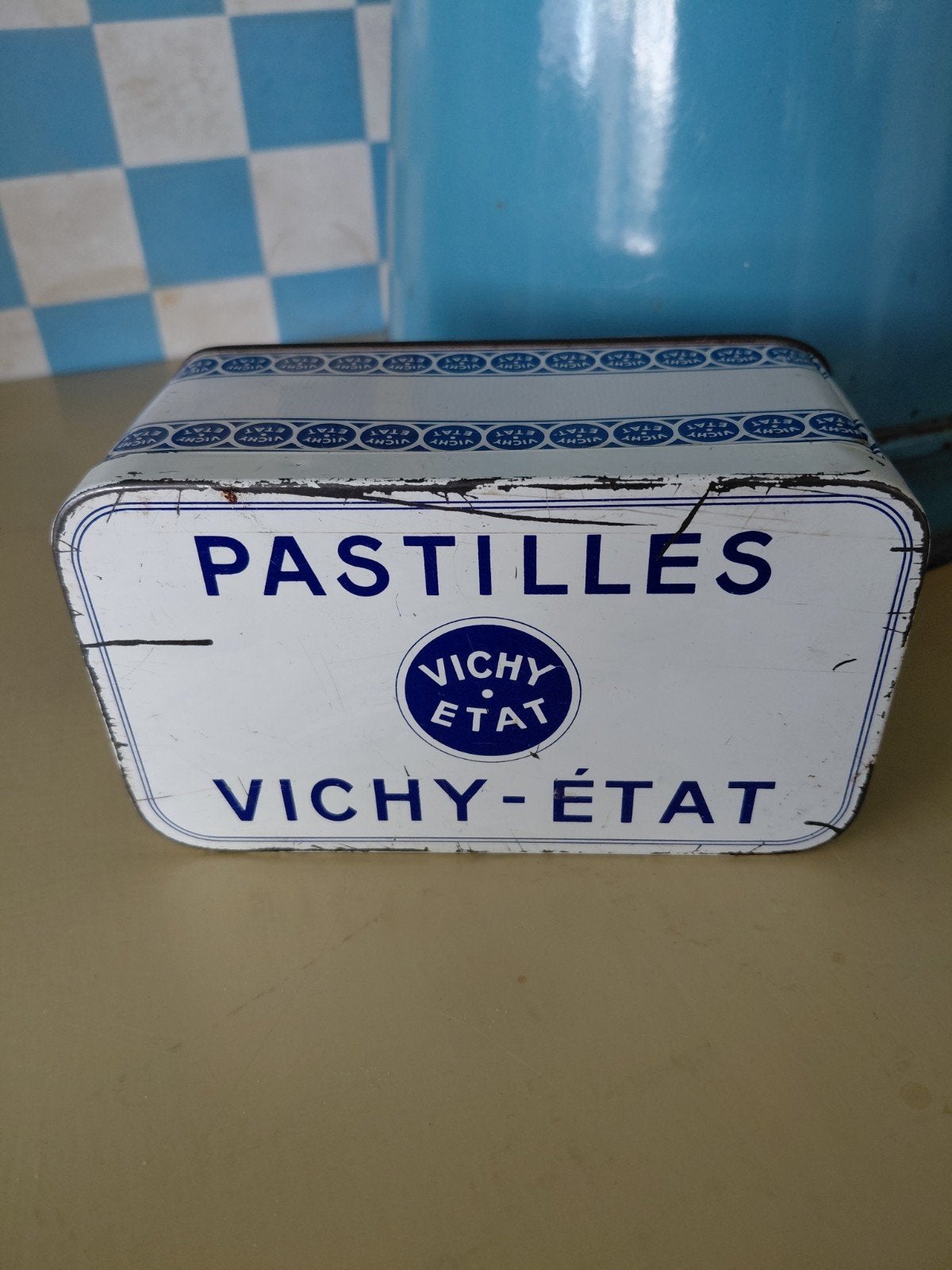 vintage blikken doosje, Ophalen of Verzenden