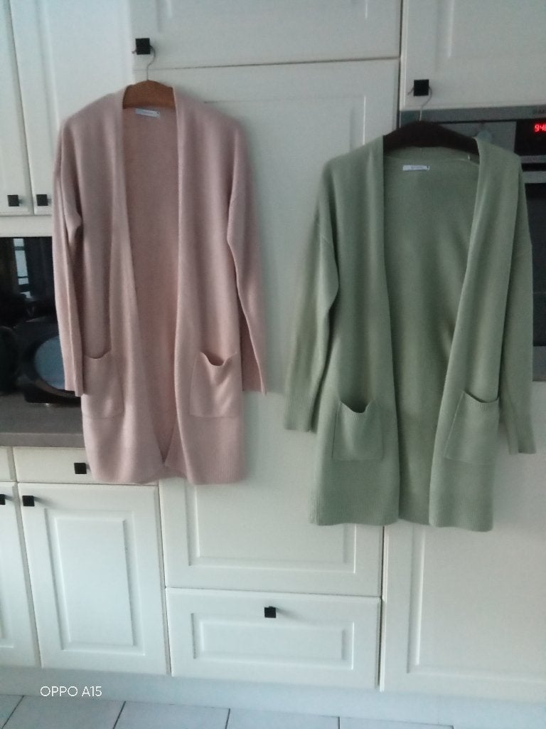 2 dames lange pull, Enlèvement, Comme neuf, Taille 38/40 (M), Vert