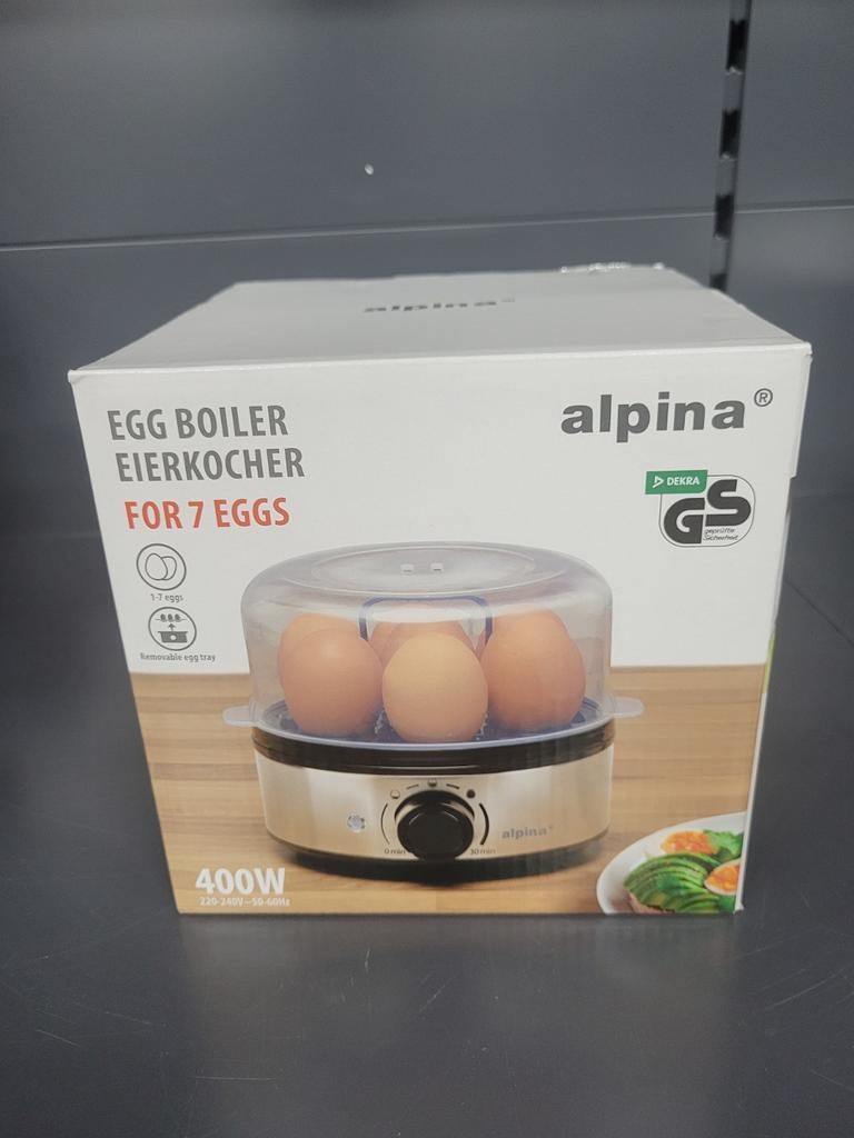 Alpina Elektrische Eierkoker – Capaciteit voor 7 Eieren |, Ophalen of Verzenden, Nieuw