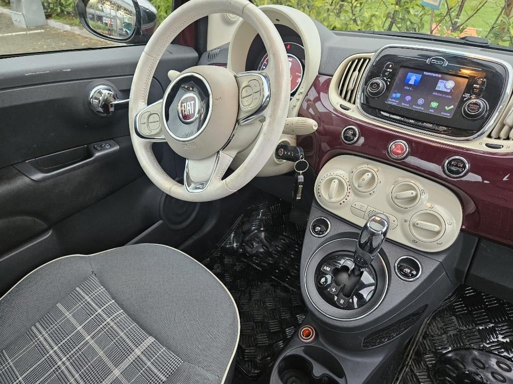 Fiat 500 1.2i BOITE AUTO TOIT PANORAMIQUE, Autos, Fiat, Achat, Entreprise, Automatique, Tissu