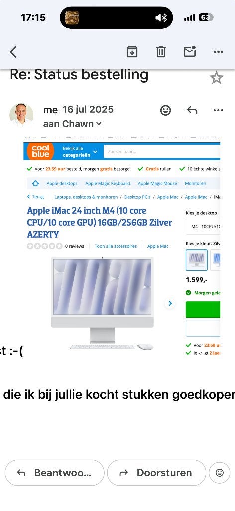 iMac 1 jaar oud, 1 week gebruikt, zo goed als nieuw, Computers en Software, Ophalen, Zo goed als nieuw, 256 GB, IMac
