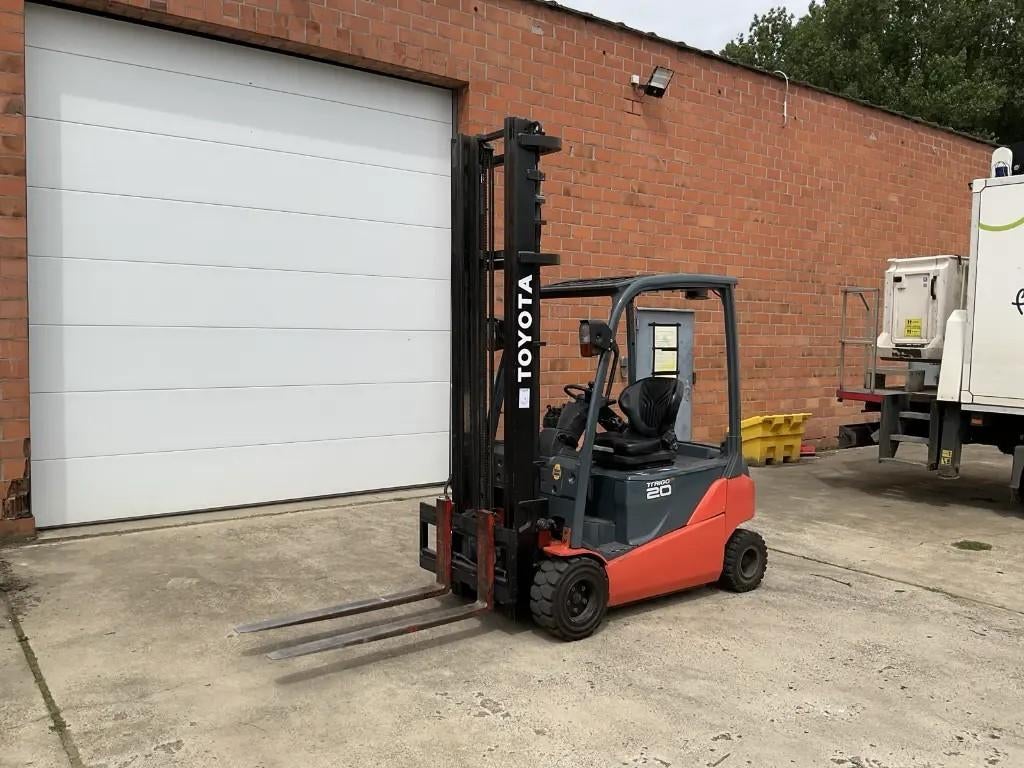 Heftruck, Ophalen, Heftruck, Toyota., Elektrisch