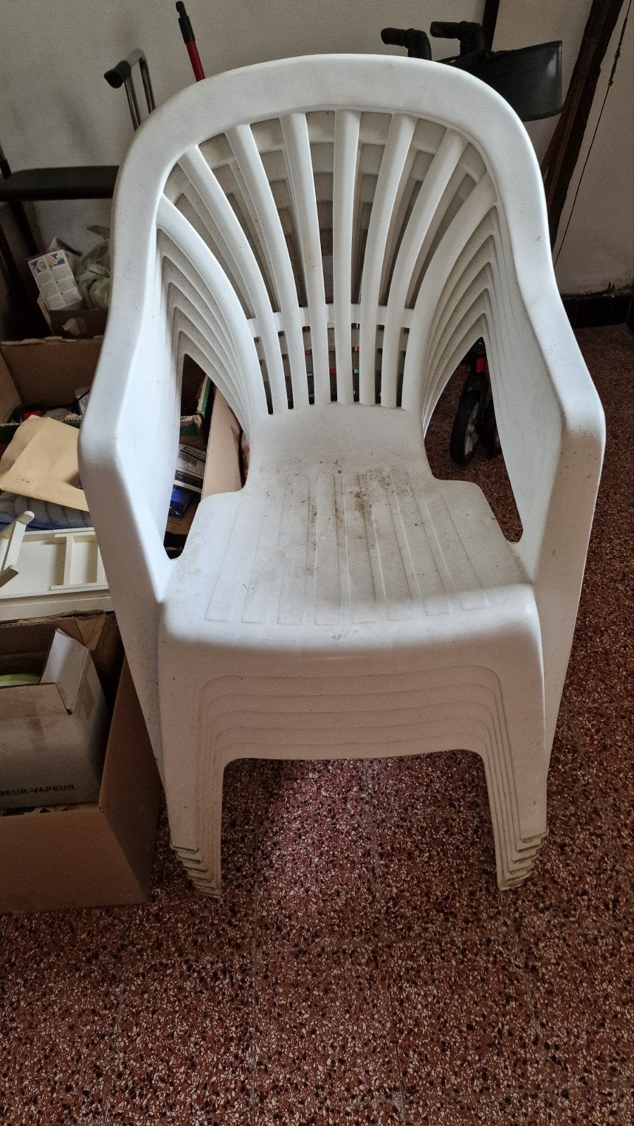 chaises de jardin, Enlèvement