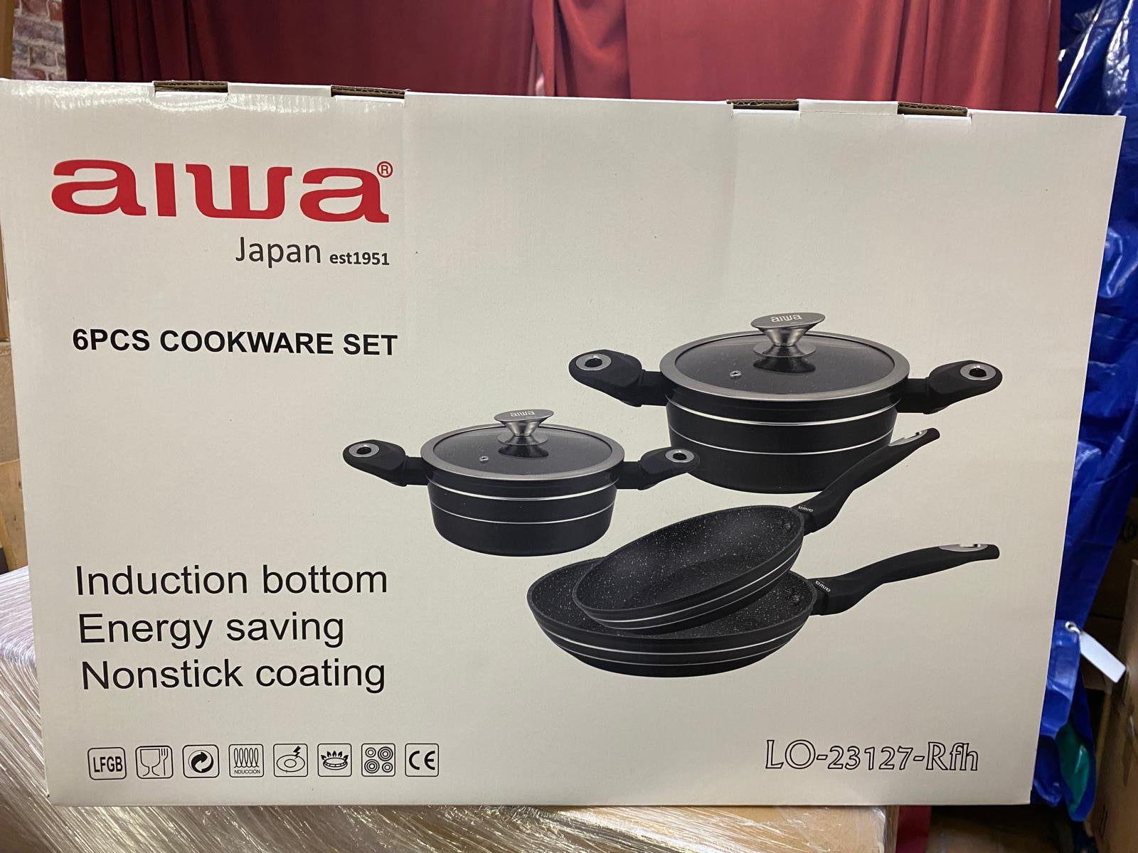 AIWA 6-delige pannenset, NIEUW, Ophalen of Verzenden, Nieuw