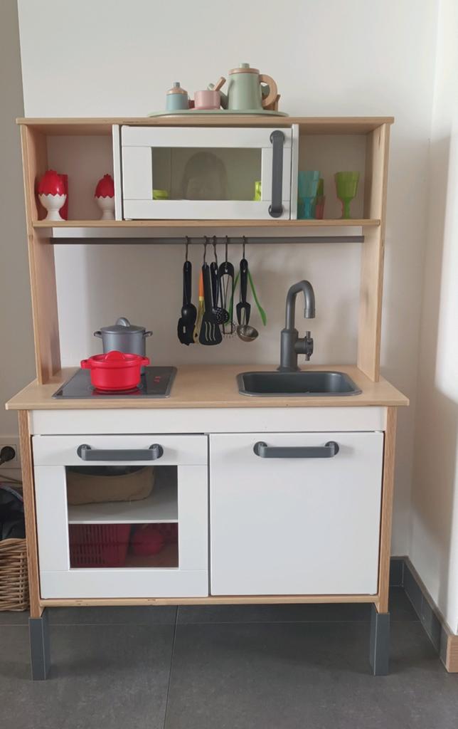 Speelgoedkeukentje met accessoires, Kinderen en Baby's, Speelgoed | Speelkeukens, Hout, Ophalen
