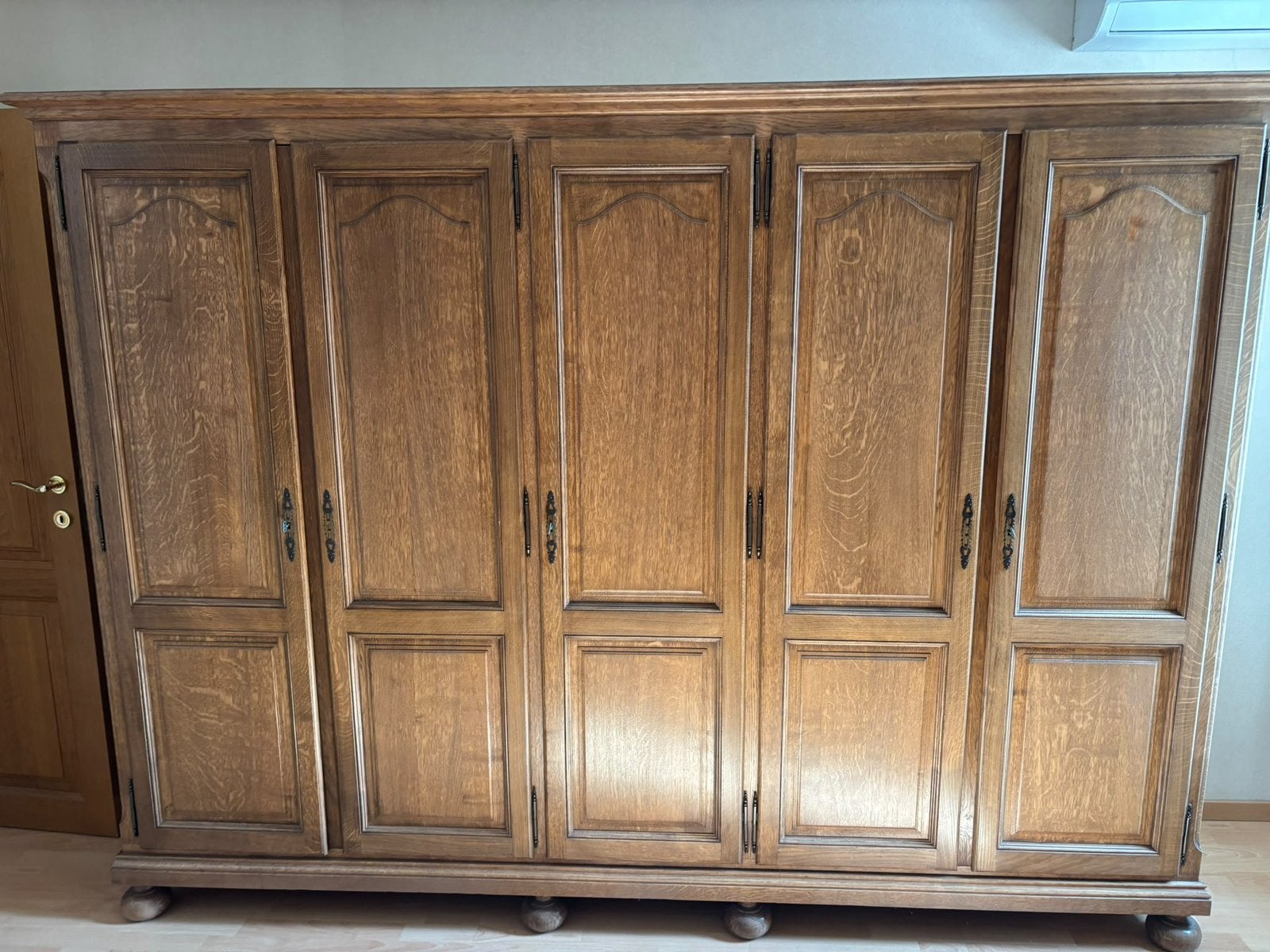 massieve eiken slaapkamer (kast, bed, commode, spiegel), Ophalen
