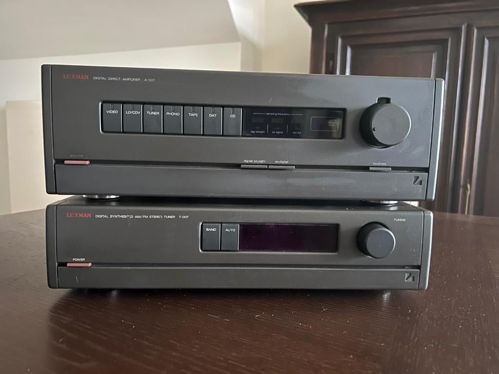 Luxman A-007 en T-007 set, Enlèvement, Utilisé, Stéréo, Moins de 60 watts