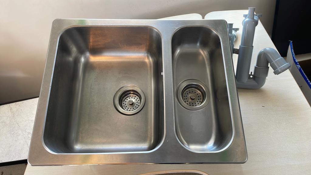 Wasbak inox ikea, Huis en Inrichting, Ophalen, Gebruikt