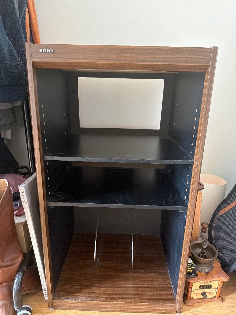 Meuble pour tourne-disques Sony, Avec tablette(s), Enlèvement, Utilisé, 50 à 100 cm