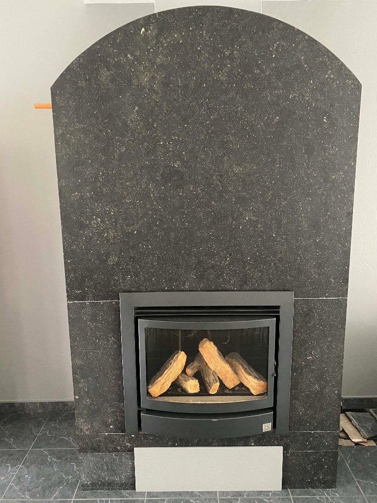 Gashaard Wellstraler, kan met natuursteen, Enlèvement, Utilisé, Cheminée au gaz