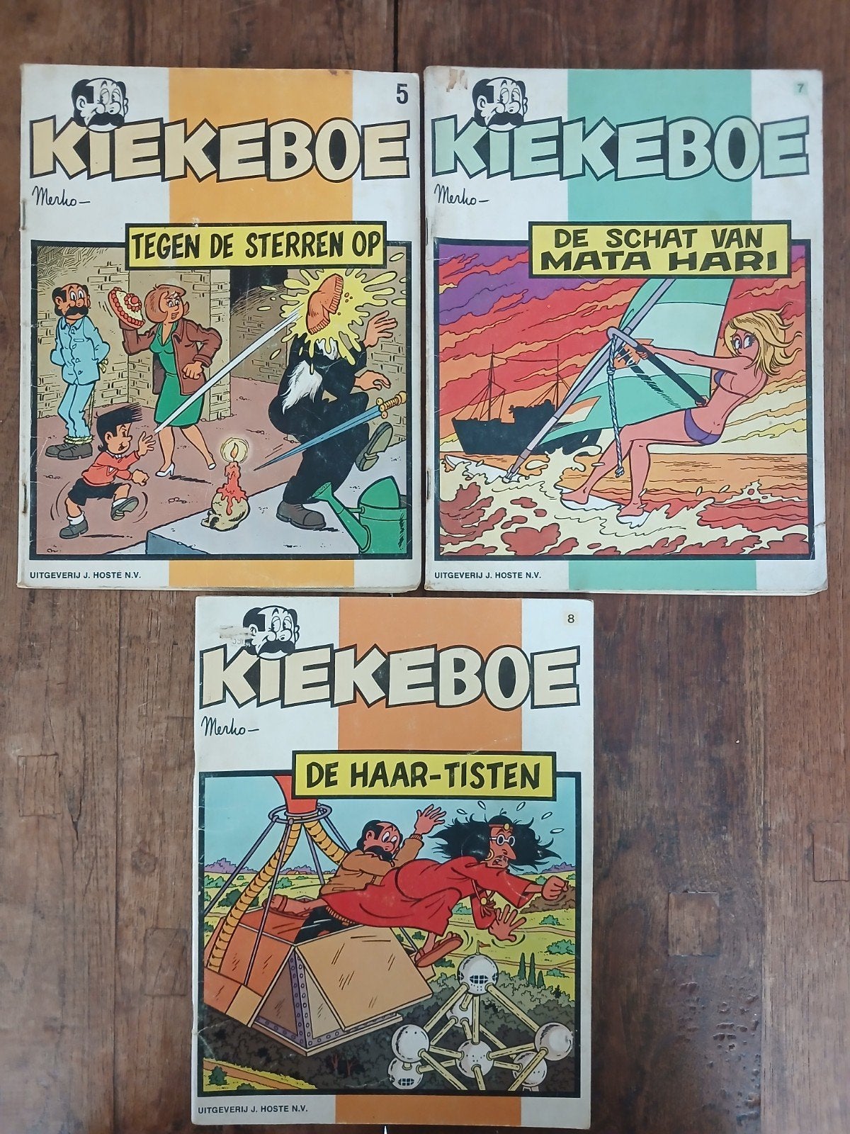 Kiekeboe J.Hoste eerste drukken, Boeken, Stripverhalen, Ophalen, Gelezen