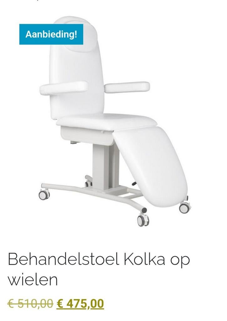 Behandelstoel (nieuw), Ophalen