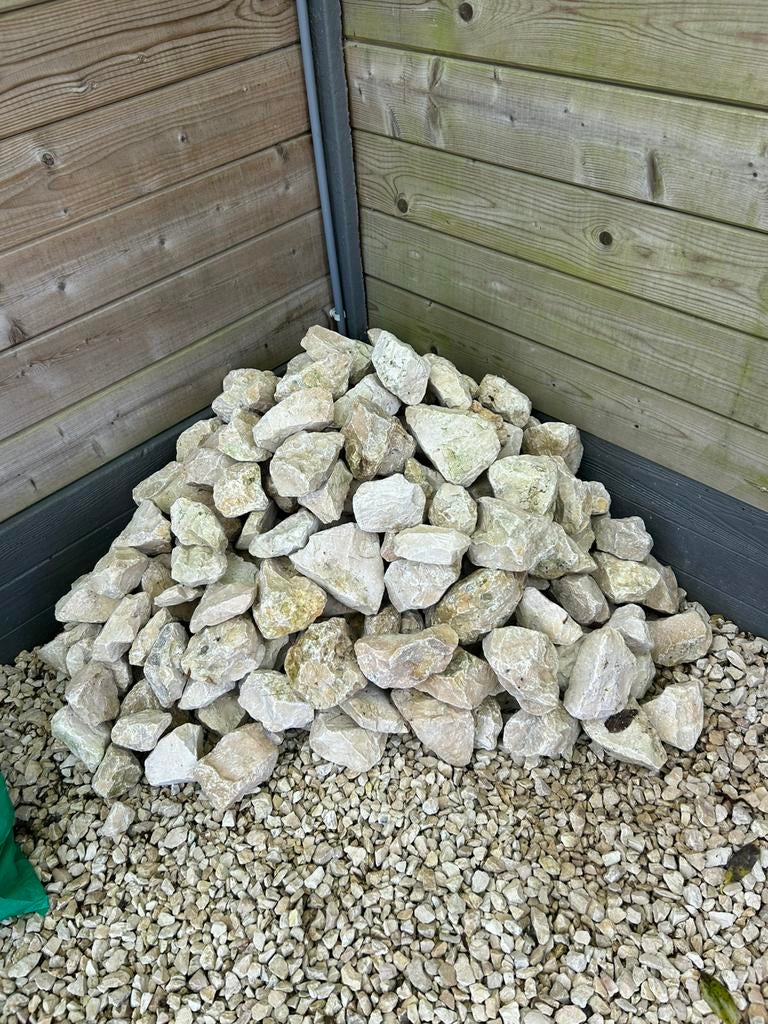 Tuinstenen yellow sun 80/120, Ophalen, Dolomiet, Geel, Zo goed als nieuw