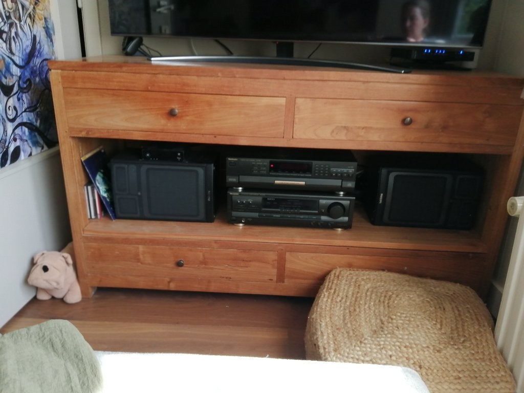 Teak houten kast, Ophalen