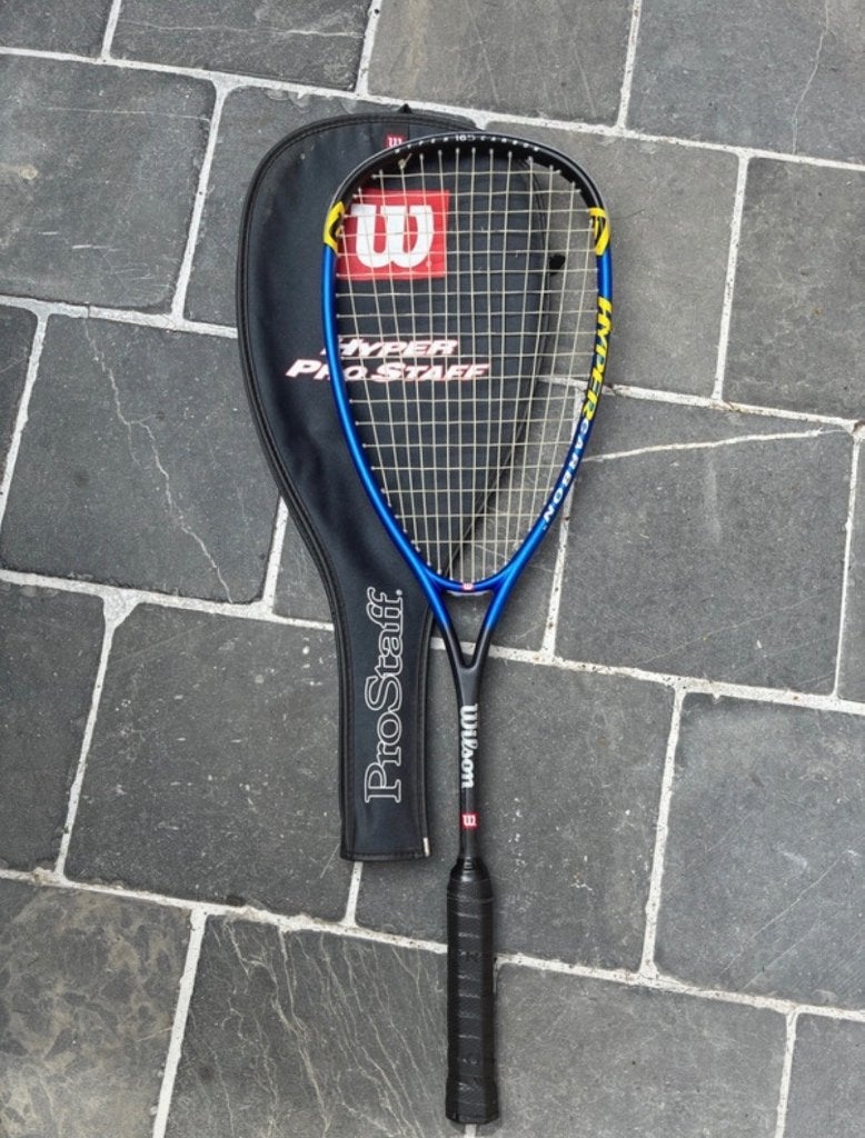 Wilson Hyper Pro Staff 165 Squashracket, Enlèvement, Utilisé, Raquette, Avec housse