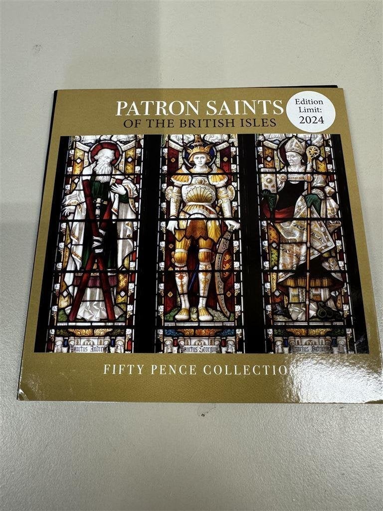 Engelse Munten set - 2024 Patron Saints 50p Coin set, Ophalen of Verzenden