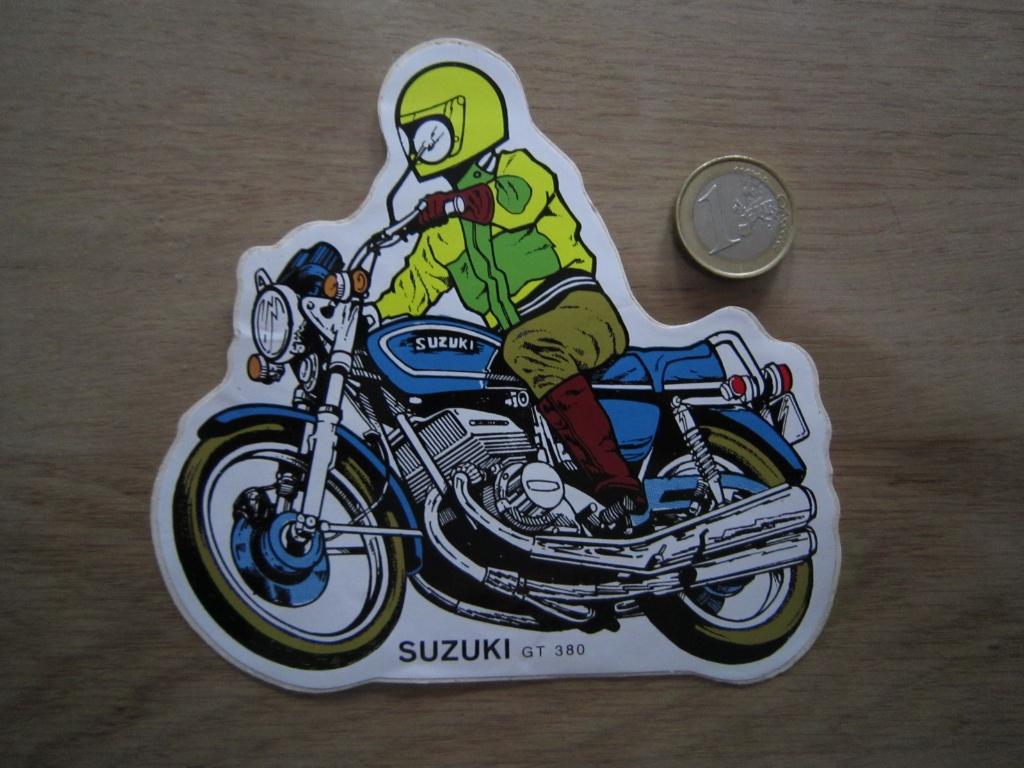 Retro/vintage sticker - Moto's Suzuki GT380, Ophalen of Verzenden, Zo goed als nieuw, Sport
