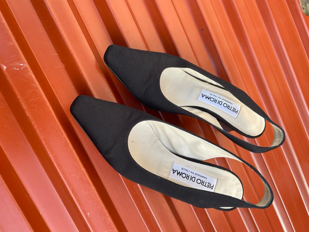 Pietro di Roma 37 open schoenen, Ophalen of Verzenden, Gedragen, Zwart