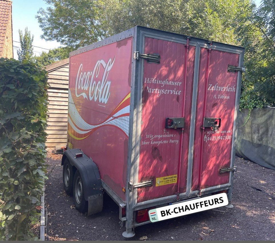 Koelwagen aanhangwagen coca cola, Auto diversen, Aanhangers en Bagagewagens, Ophalen, Gebruikt