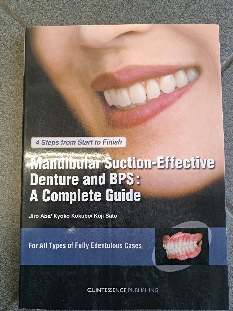 Livre en anglais Mandibular suction effective denture BPS, Enlèvement ou Envoi, Comme neuf