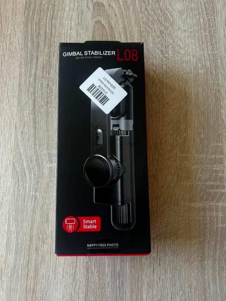 Gimbal Stabilizer L08 Selfie Stick Statief met Afstandsbedie, Audio, Tv en Foto, Fotografie | Statieven en Balhoofden, Verzenden