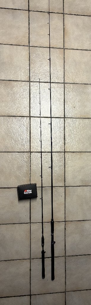 2 baitcaster + reel, Ophalen, Gebruikt, Complete set