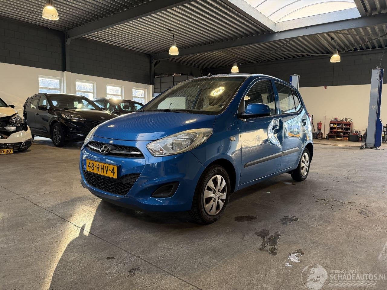 Hyundai i10 1.1 i-Drive Cool NAP! (bj 2011), Auto diversen, Ongevalwagen, Hyundai Motor Deutschland GmbH, Blauw, Handgeschakeld