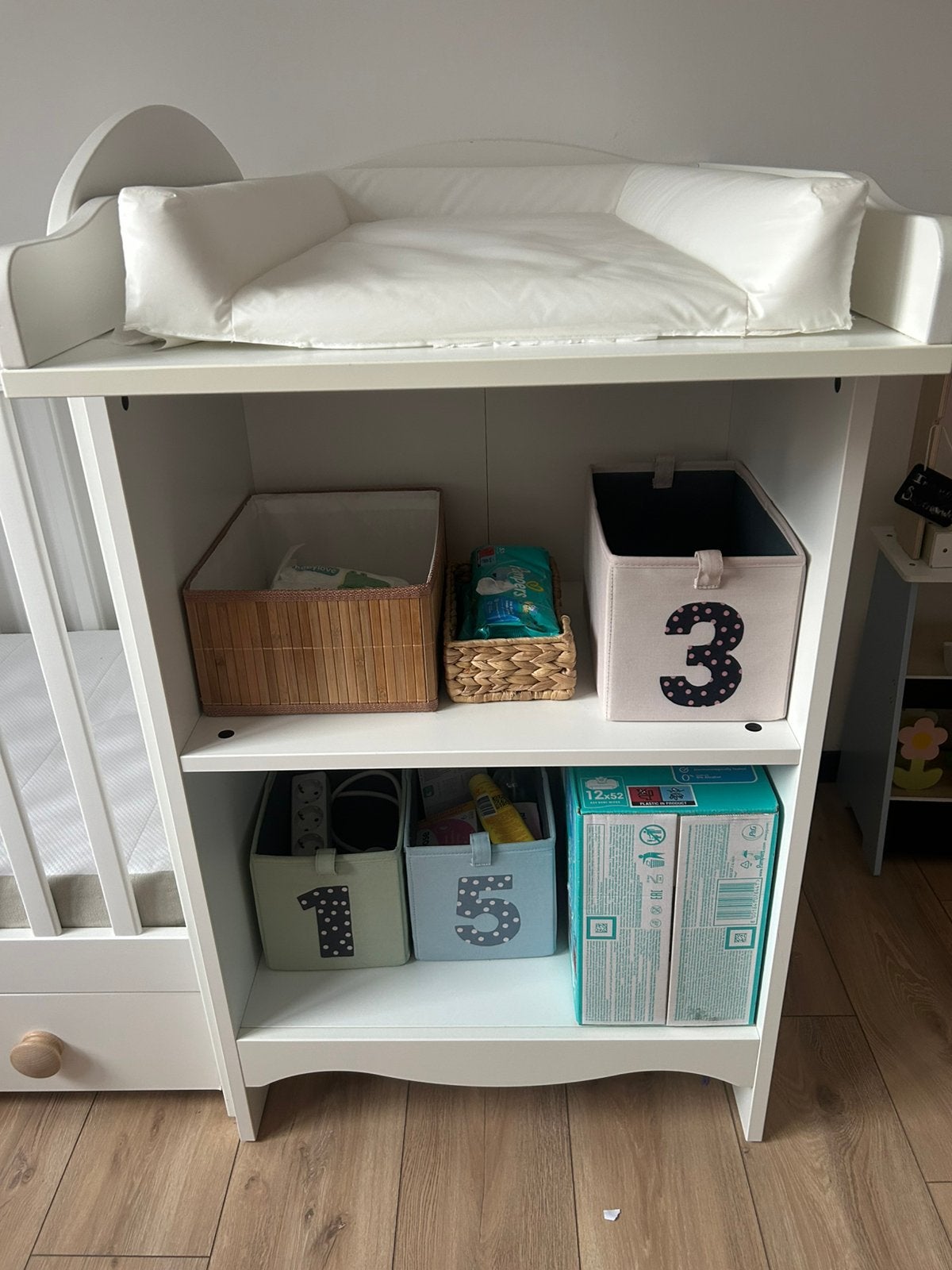 table à langer avec étagère - IKEA, Enlèvement, Comme neuf