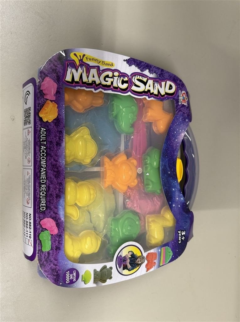 magic sand - Magische zandset 1 kg mallen accessoires, Ophalen of Verzenden, Nieuw