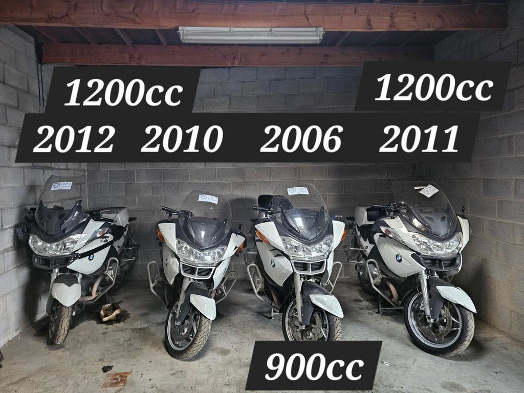 SET VAN 4 VINTAGE POLITIE BMW-MOTORFIETSEN, Motoren, Particulier