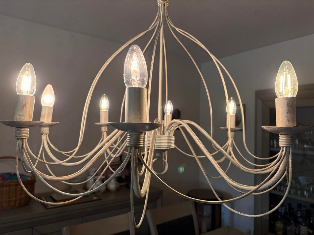 Landelijke kroonluchter, Ophalen, Zo goed als nieuw, Metaal, Landelijk