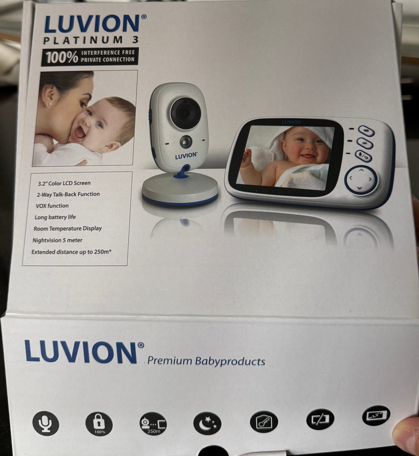 Babyfoon Luvion platinum 3, Kinderen en Baby's, Ophalen, Nieuw