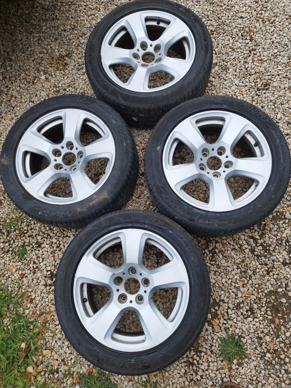 jantes avec pneus en bon état BMW E61 19" 225/50, Autos : Pièces & Accessoires, Enlèvement ou Envoi, Pneu(s)