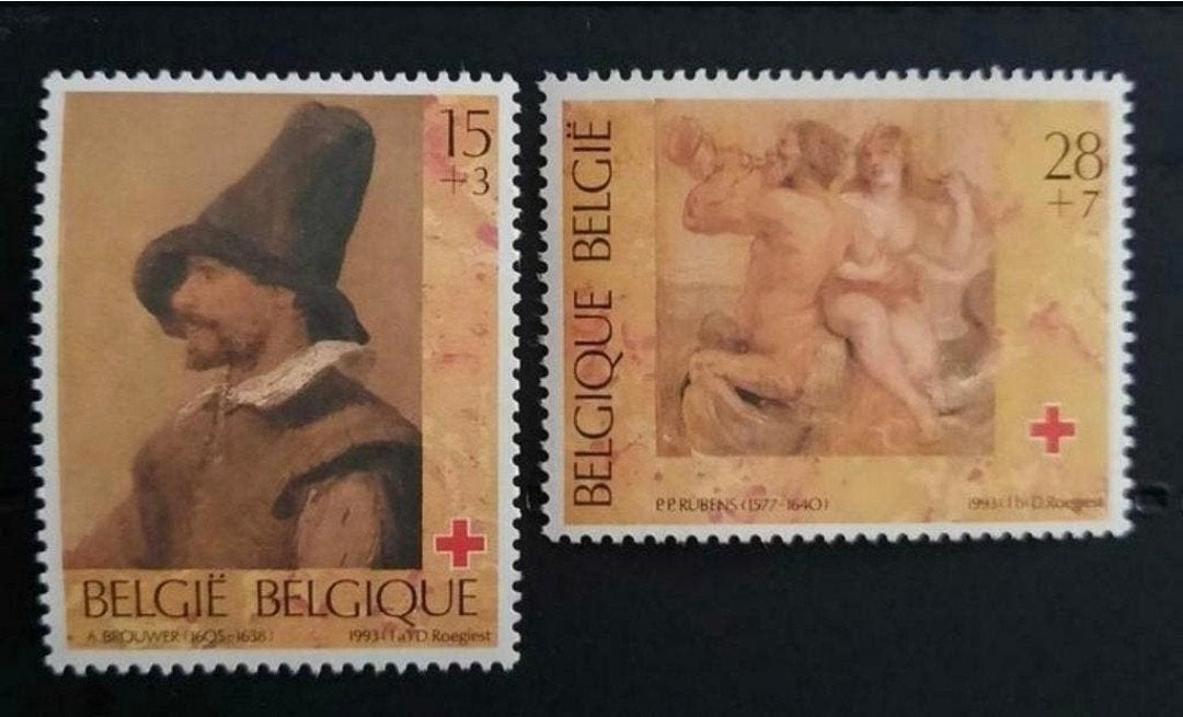 België: OBP 2489/90 ** Rode Kruis 1993., Frankeerzegel, Ophalen of Verzenden, Zonder stempel, Postfris