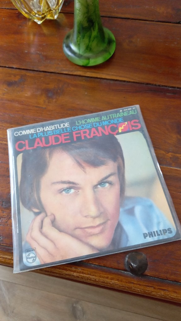 Vinyl (45t) Claude francois "comme d'habitude ", Ophalen, Zo goed als nieuw, Pop