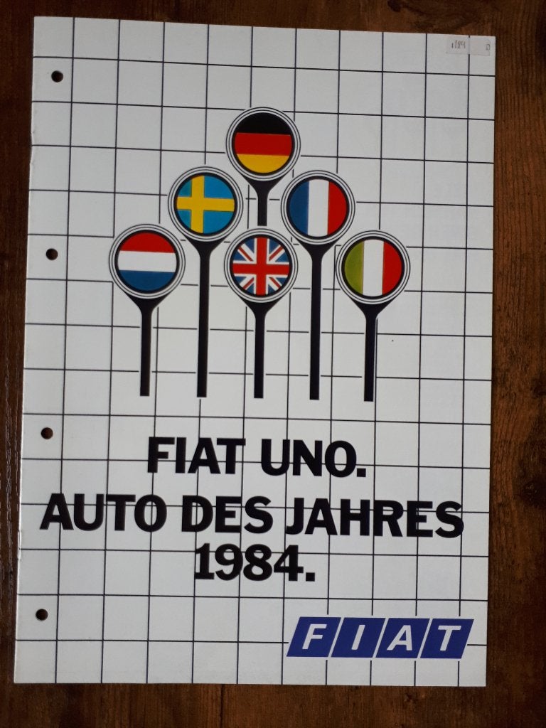 FIAT UNO. VOITURE DE L'ANNÉE 1984., Livres, Enlèvement ou Envoi, Neuf, Autres marques