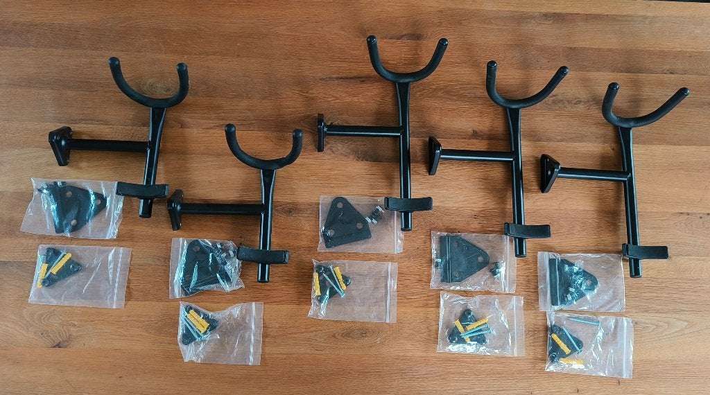 5 Wandhouders voor saxofoon, Muziek en Instrumenten, Ophalen of Verzenden, Zo goed als nieuw, Instrumentstandaard, Saxofoon