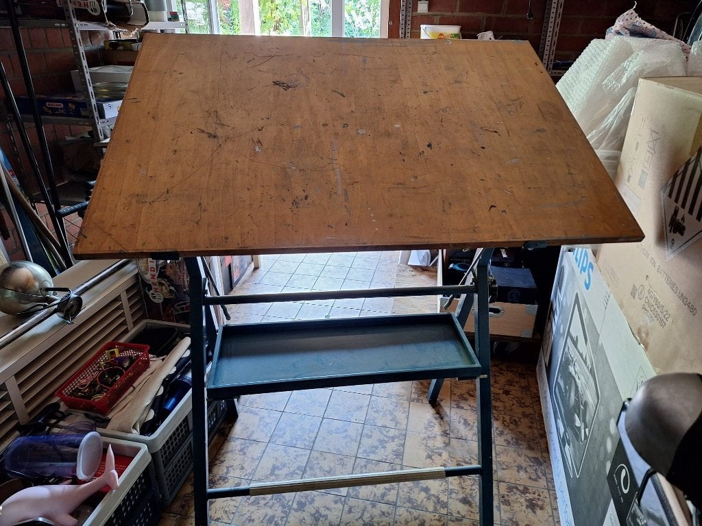 Verstelbare tekentafel (106x65 cm), Bricolage & Construction, Tables à dessin, Enlèvement, Utilisé, Moins de 130 cm