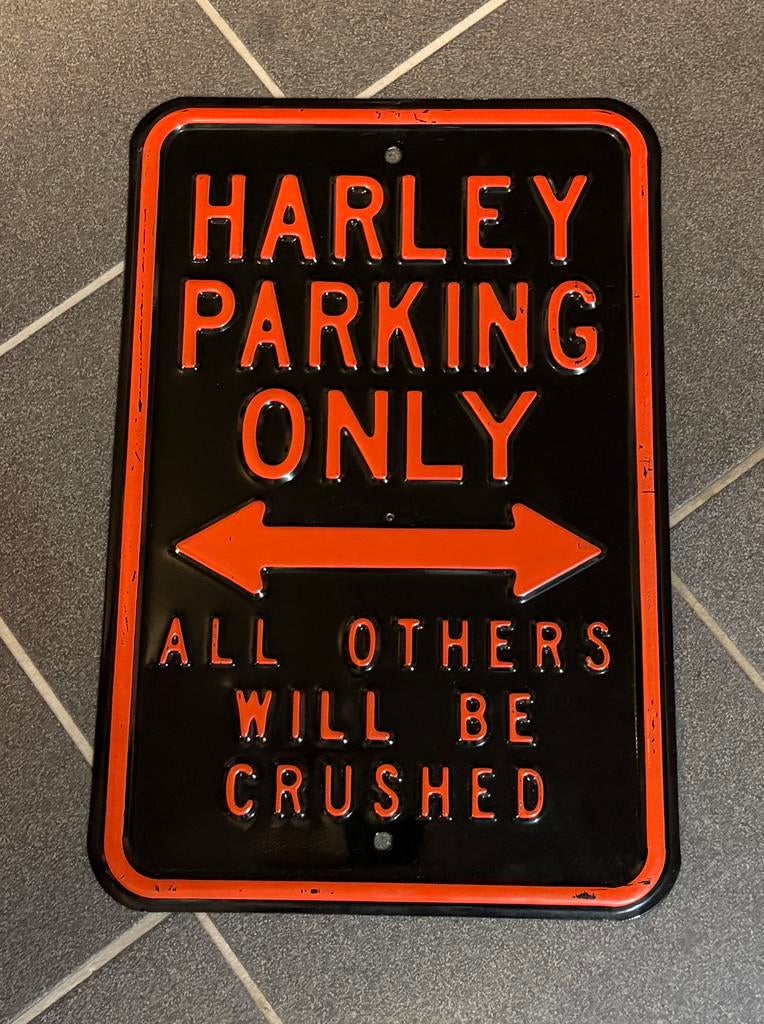 Originele geëmailleerde plaat van Harley Davidson U.S., Ophalen of Verzenden, Nieuw