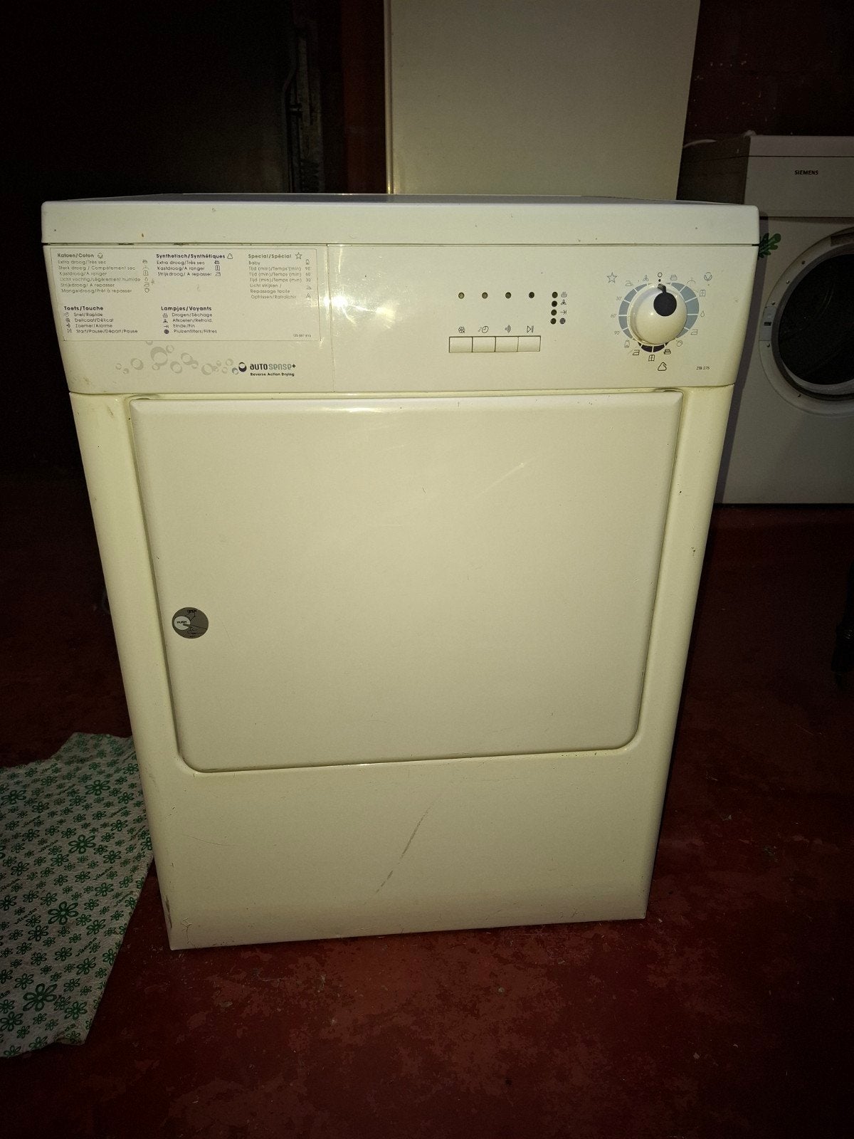 Zanussi droogkast, Ophalen, Gebruikt, Luchtontvochter